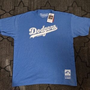 Mitchell & Ness Blue Dodgers Tee